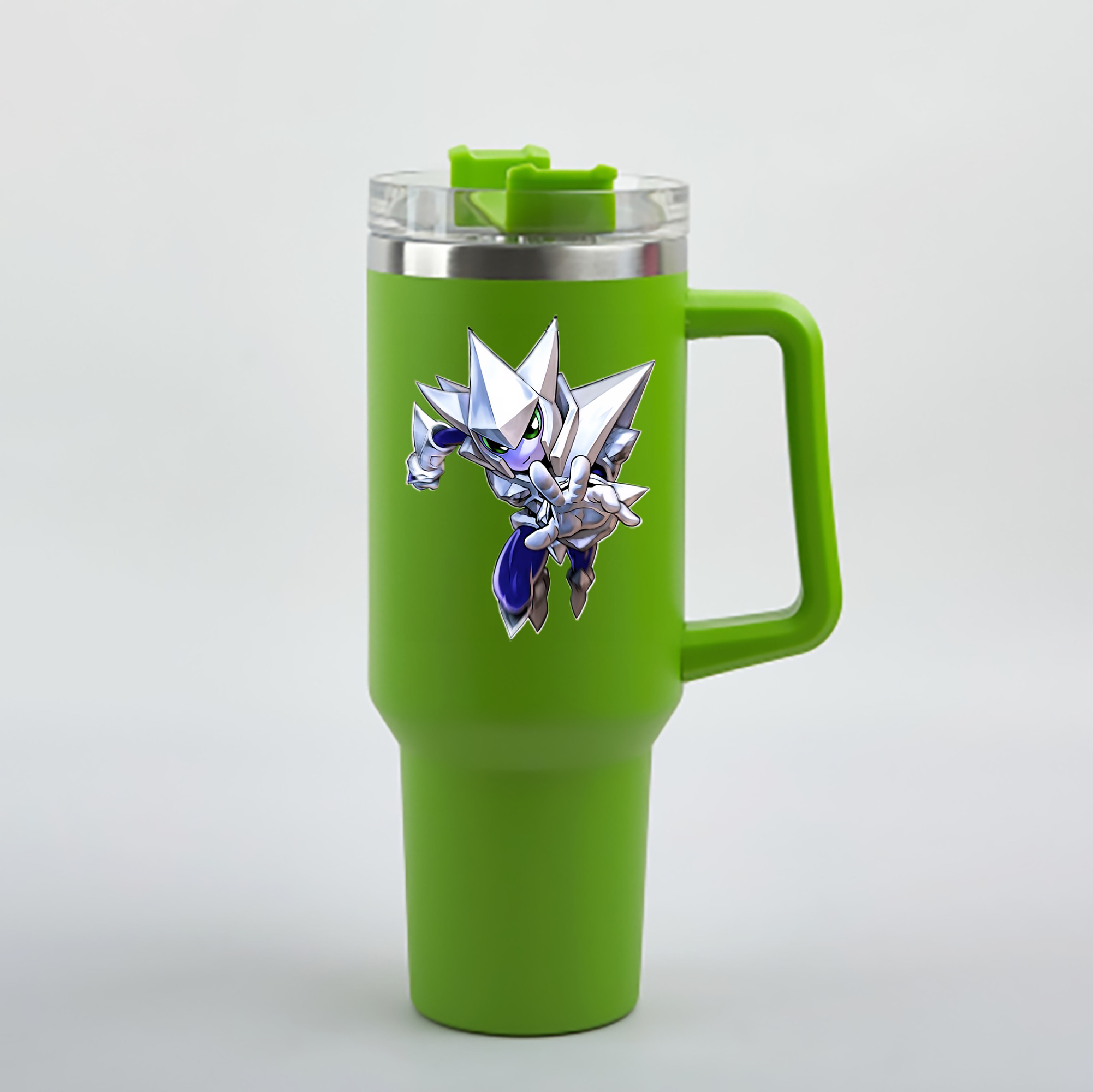 （画像用） 遊☆戯☆王 Yu-Gi-Oh! 1200mL車用タンブラー - クリスタルステッカー（プラスチックストロー付き）